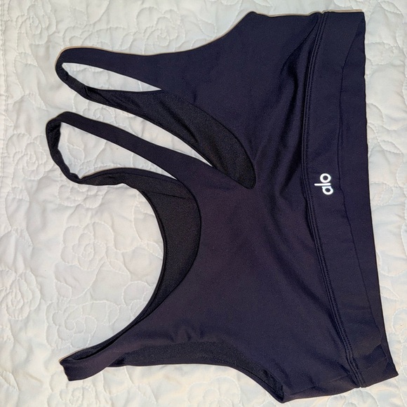 ALO Black Sports Bra - Picture 1 of 2